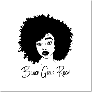 Black Girls Rock, Natural Hair, African American Black Woman Posters and Art